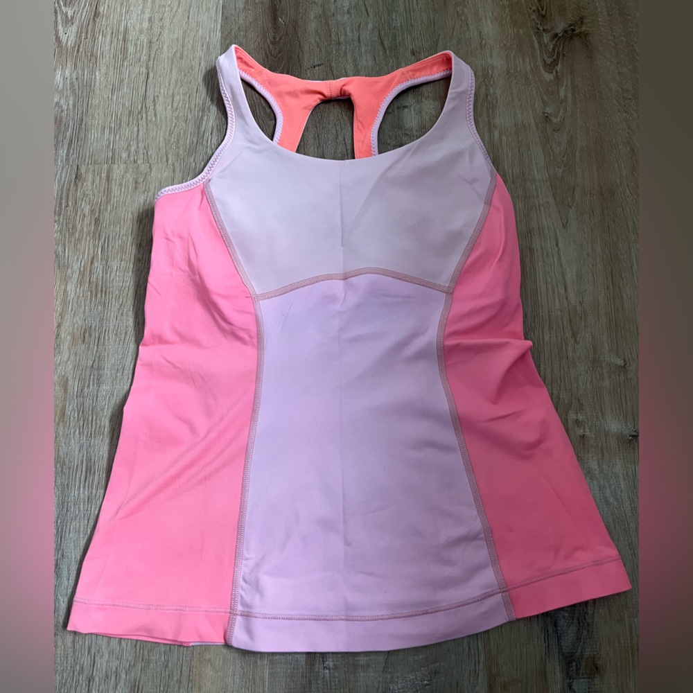 Vintage Lululemon Pink Scoop Neck Tank Top, size 6